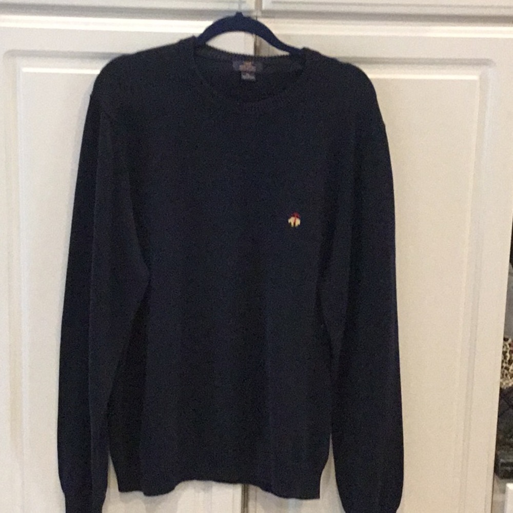 Brooks Brothers 346 Navy Sweater w/ Logo
